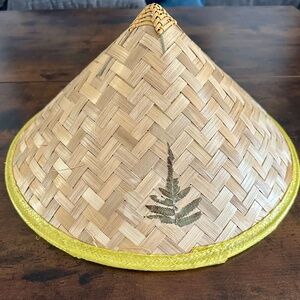 Vintage Conical Chinese Bamboo Hat Oriental Asian Style Anime Hat Sun hat